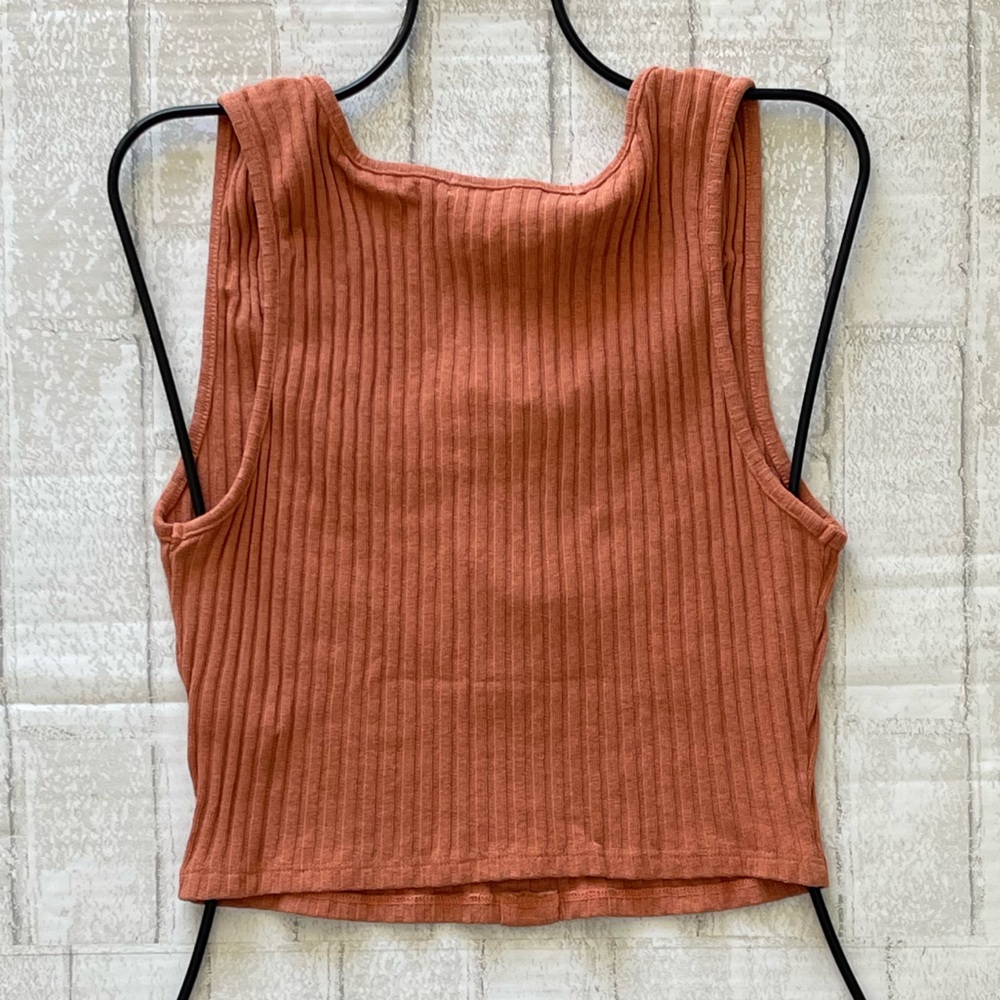 Project Social T BEFORE SUNSET Button Front Sweater Tank - Picture 6 of 14